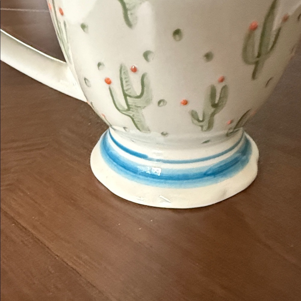 Cactus Patterned Ceramic Mug - Picture 5 of 6